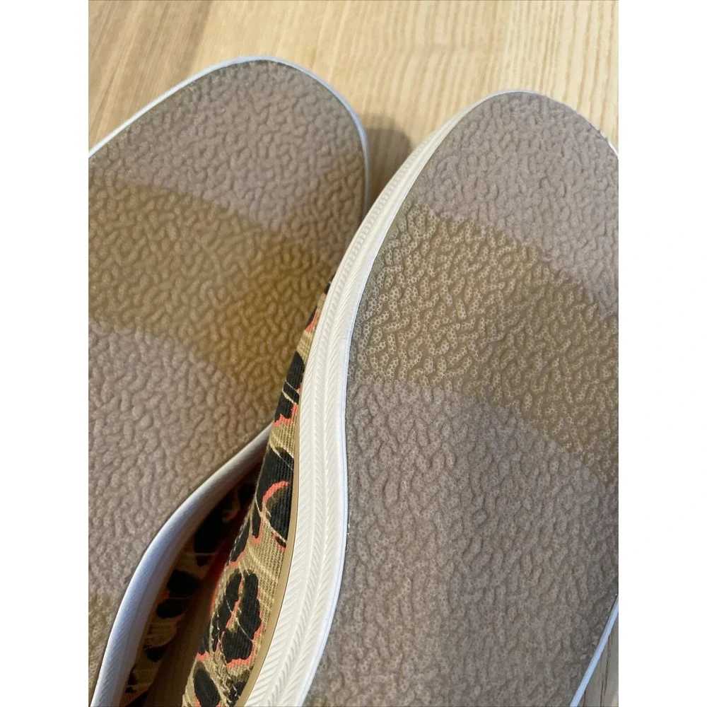 Women's Keds Champion Canvas Cheetah‎ Print Sneakers Brown SZ 8.5 Lace-Up Casual